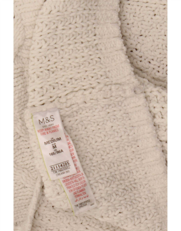 Maglione maglione a collo alto da donna Marks & Spencer UK 14 Beige medio