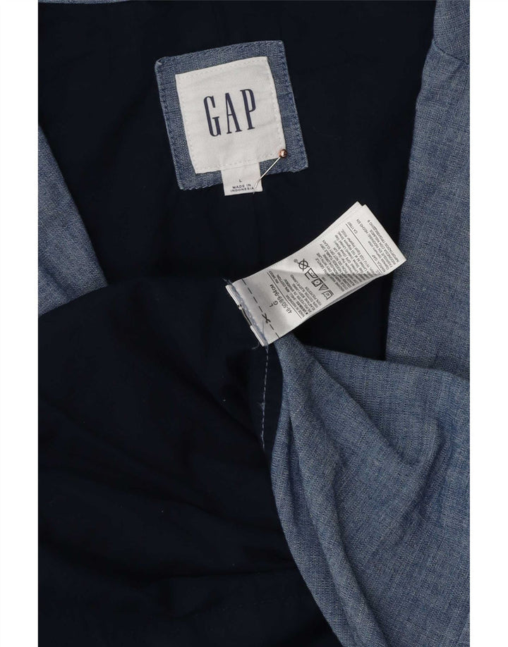 Giacca blazer da uomo a 2 bottoni Gap UK 40 grande cotone blu