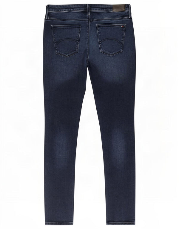 Tommy Hilfiger Womens Mid Rise Skinny Jeans W34 L32 Blue Cotton