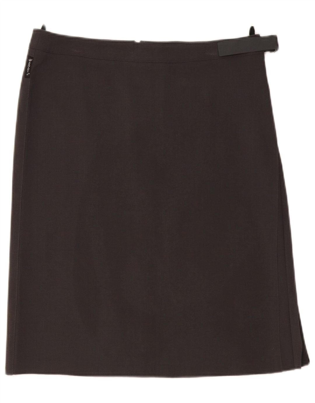 Gonna dritta da donna Armani UK 14 Large W32 Poliestere grigio