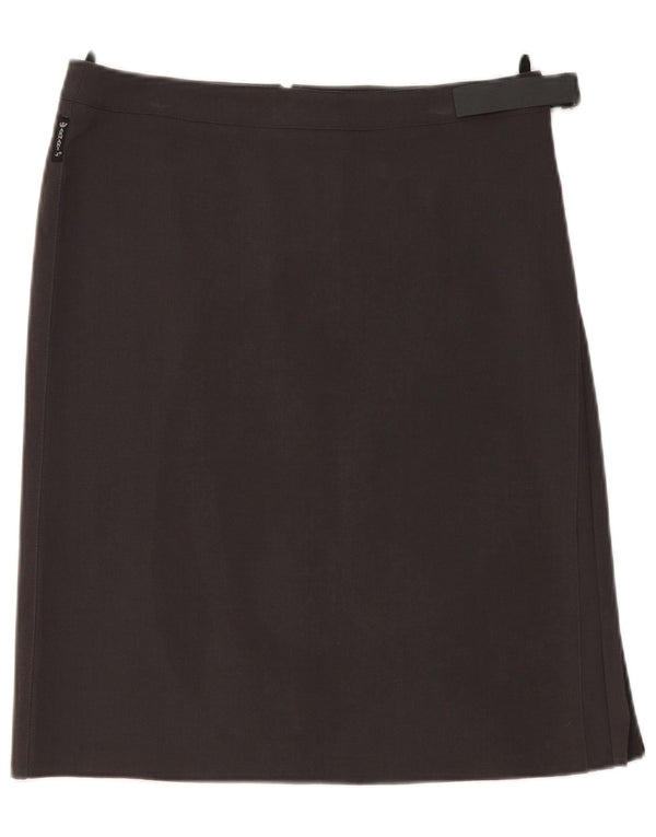 Gonna dritta da donna Armani UK 14 Large W32 Poliestere grigio