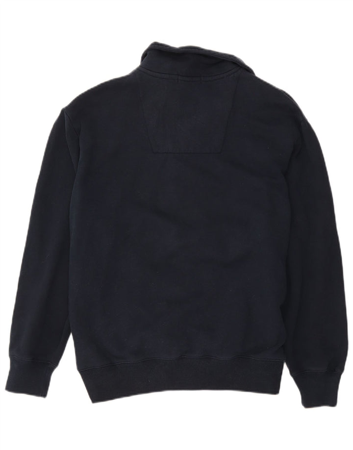 Felpa da uomo con collo con zip Nautica, maglione medio, in cotone blu navy