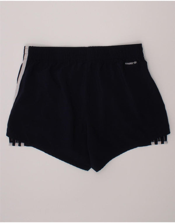 Pantaloncini sportivi ADIDAS Aeroready da donna UK 8/10 Small Poliestere blu navy