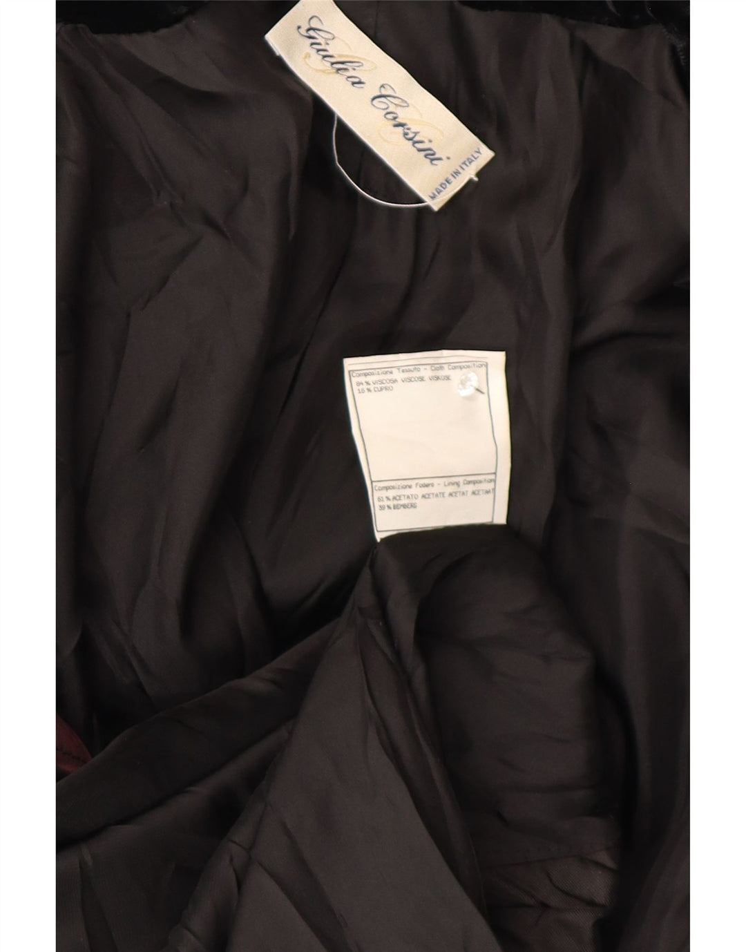 Giacca vintage da donna in velluto a 3 bottoni in velluto UK 14 grande in viscosa nera