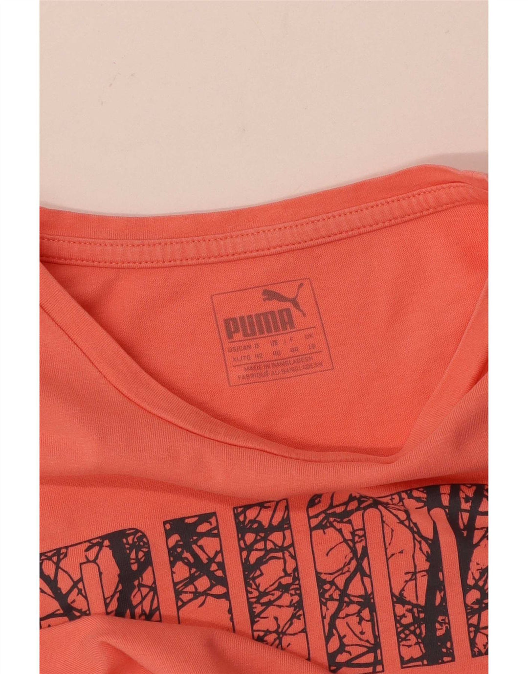 T-shirt grafica da donna Puma UK 16 grande rosa