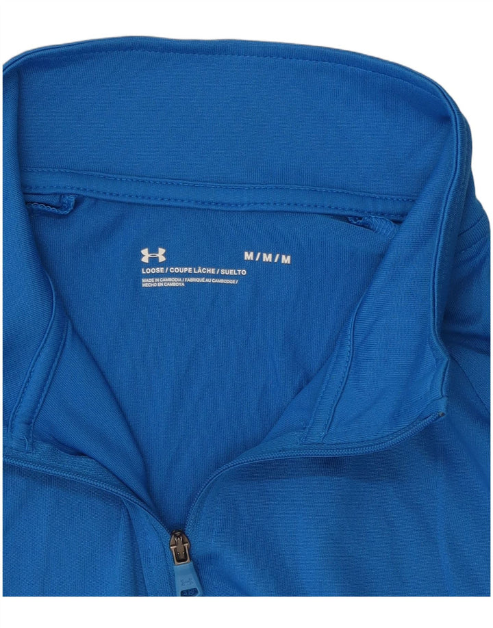Top da tuta pullover con zip da uomo Under Armour Blu medio