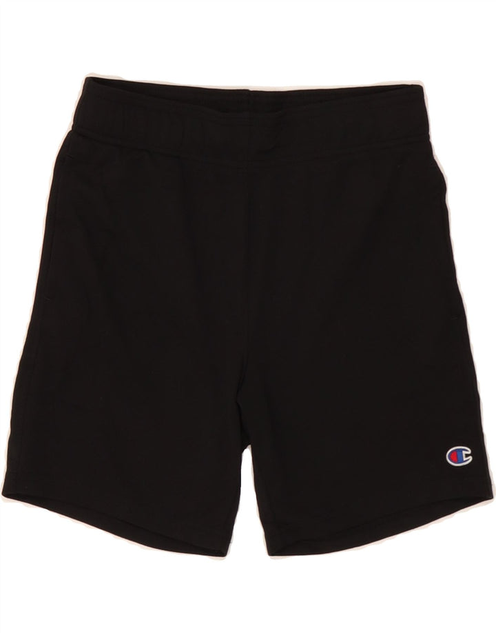 CHAMPION Boys Sport Shorts 9-10 Years Medium Black Vintage Champion and Second-Hand Champion from Messina Hembry 