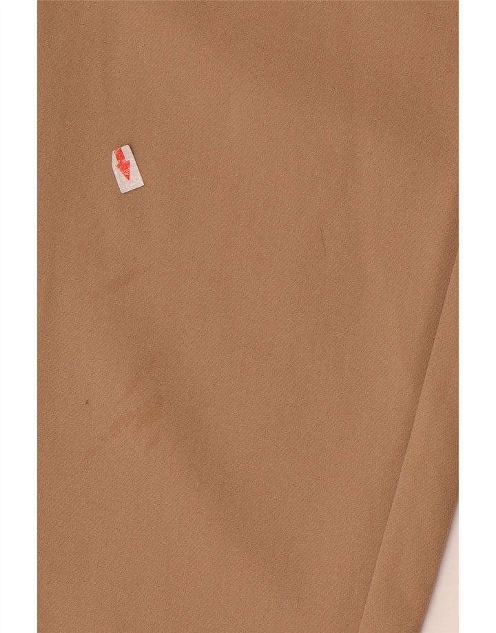 Pantaloni da completo a vita alta da donna Zara piccoli W26 L27 poliestere beige