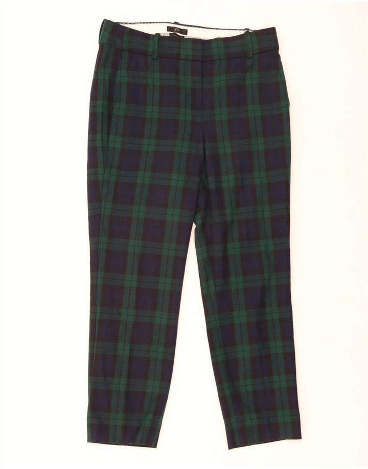 Pantaloni corti Cameron da donna J. Crew US 6 medi W30 L26 scozzese verde