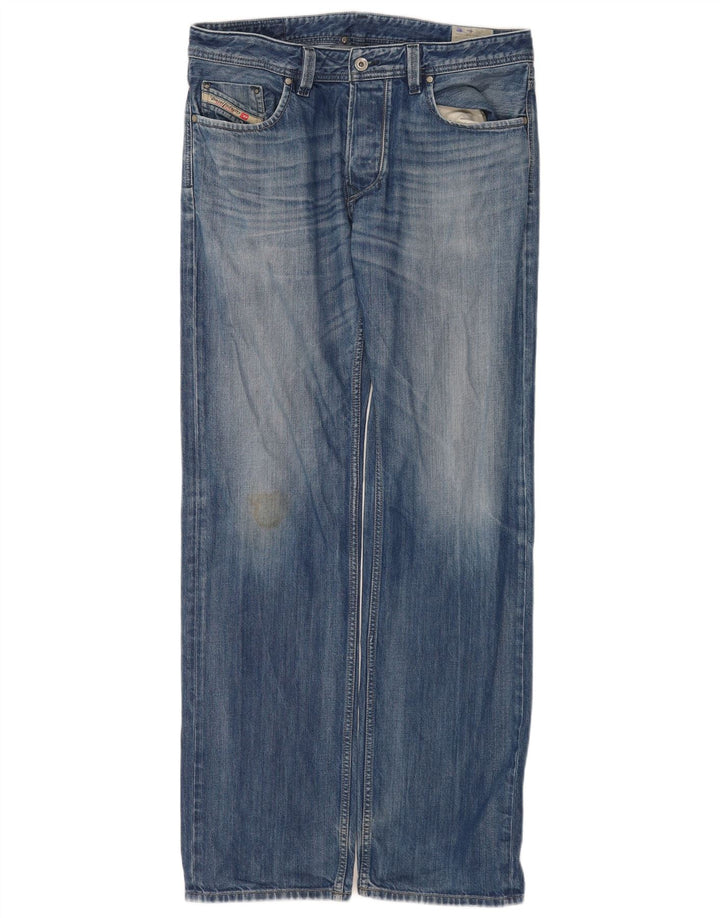 Jeans dritti da uomo Diesel W34 L34 cotone blu
