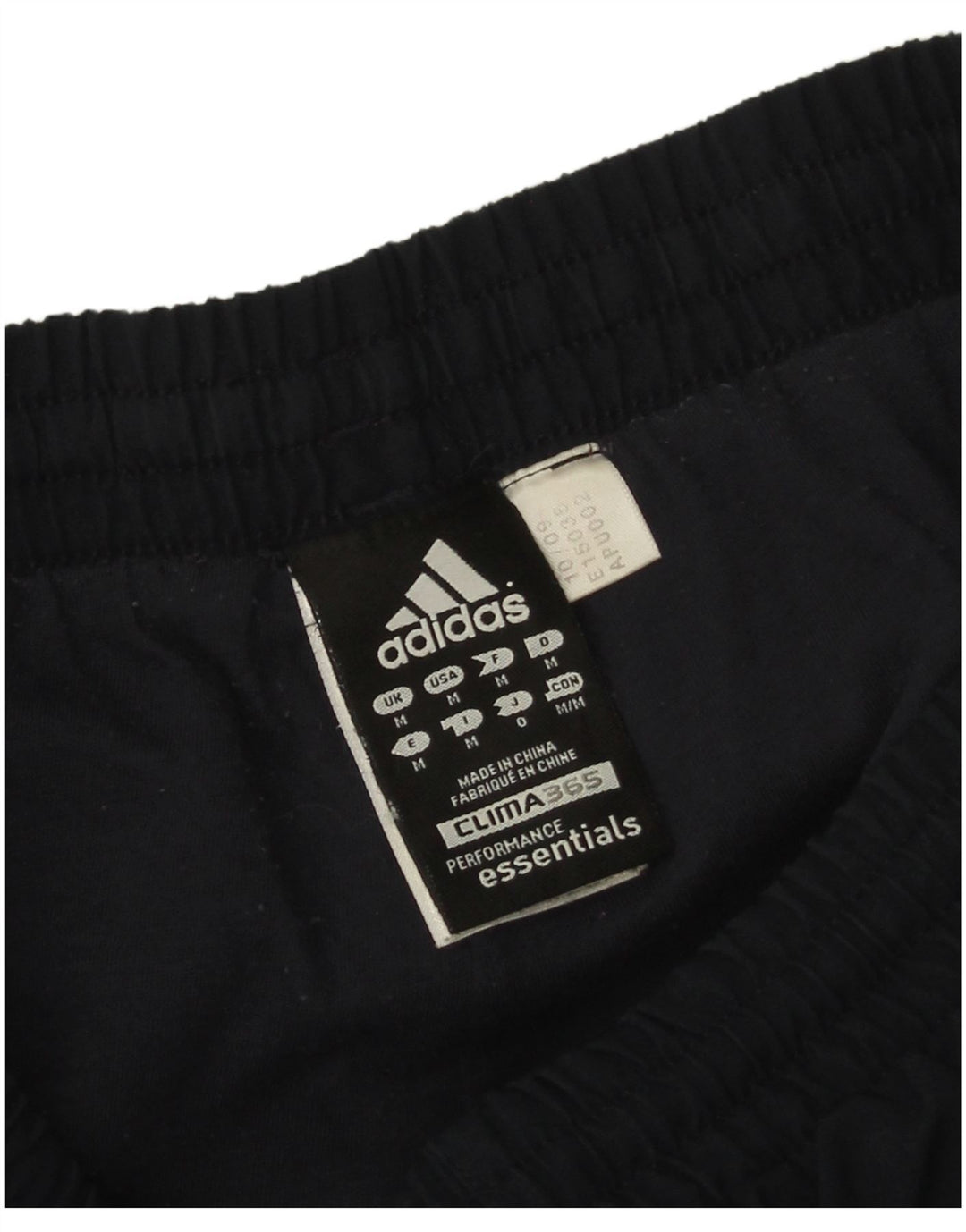 Pantaloni da tuta Adidas Clima 365 da uomo medio poliestere blu navy