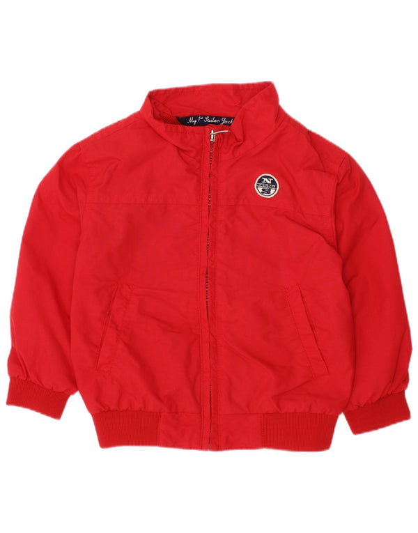 NORTH SAILS Baby Boys Tracksuit Top Jacket 9-12 Months Red Polyamide