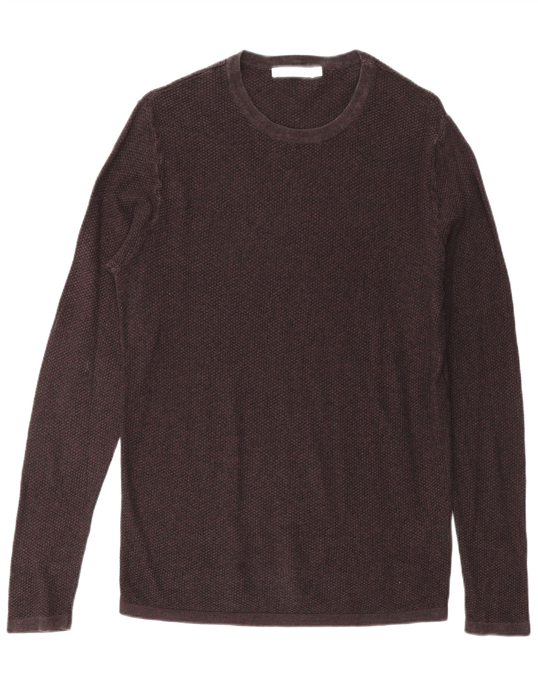 JACK & JONES Top da uomo a maniche lunghe piccolo in cotone bordeaux