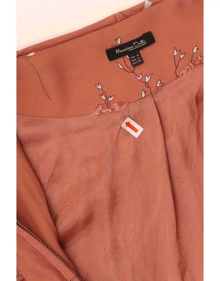 Giubbotto bomber da donna Massimo Dutti UK 12 Viscosa floreale rosa medio