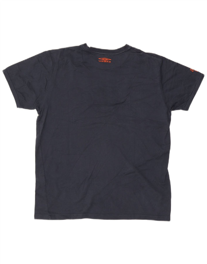 T-shirt grafica da uomo Umbro Top in cotone blu navy medio