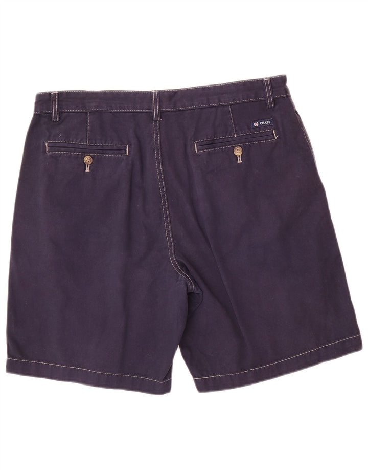Pantaloncini chino da uomo Chaps grandi W34 in cotone blu navy