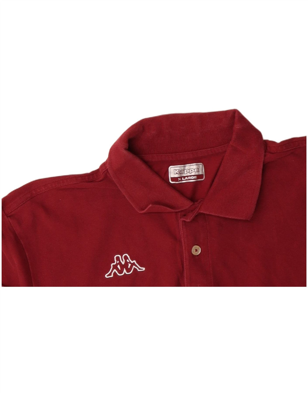 Polo KAPPA da uomo XL in cotone rosso