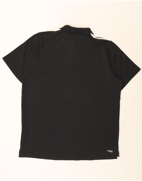 Polo ADIDAS Climalite da uomo 2XL cotone nero