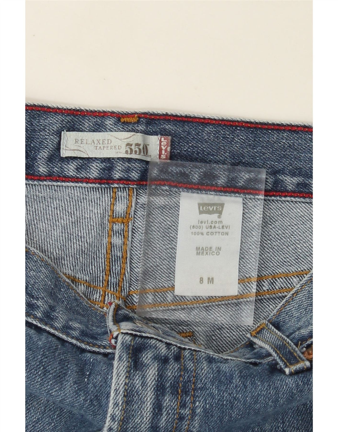Jeans LEVI'S da donna 550 affusolati dalla vestibilità rilassata US 8 medio W28 L30 blu