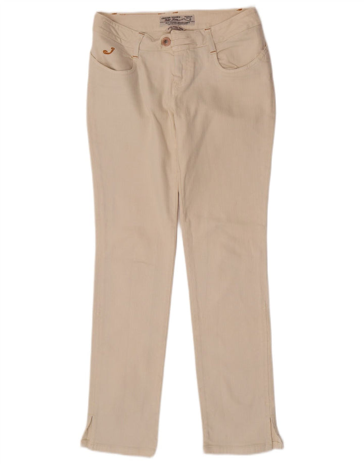 Jeans slim da donna Jacob Cohen W28 L30 cotone beige