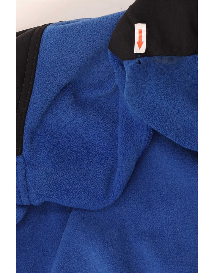 Giacca in pile Columbia da uomo in titanio UK 38 Colorblock blu medio