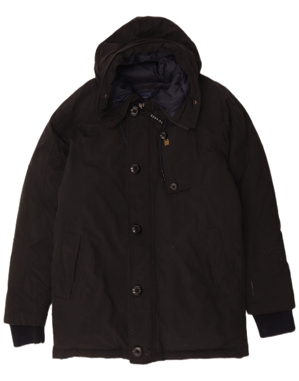 Cappotto imbottito con cappuccio da uomo G-Star UK 40 grande nylon nero