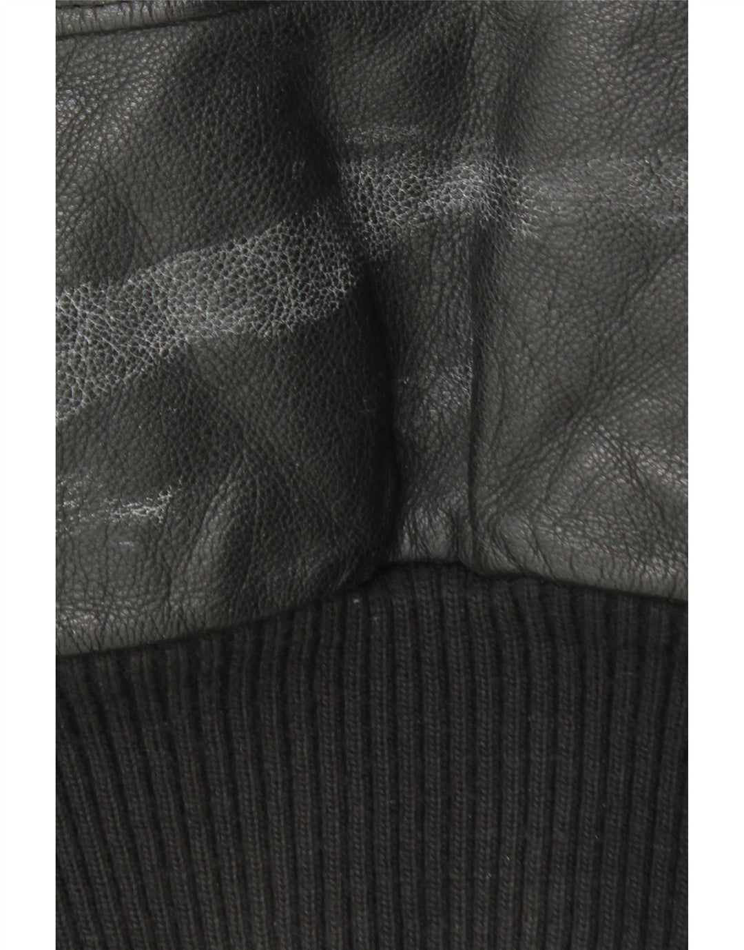 Giacca in pelle militare vintage da uomo IT 52 XL in pelle nera