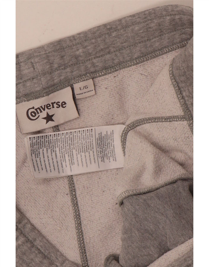 CONVERSE Pantaloni da tuta da donna Joggers UK 16 Large Grey Flecked