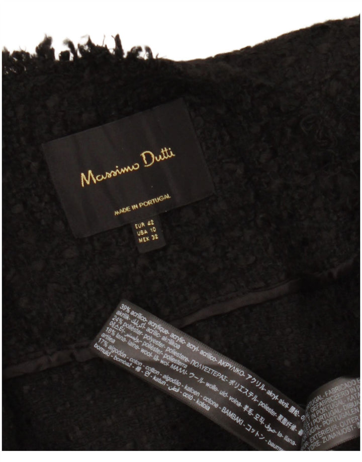 Giacca blazer da donna Massimo Dutti EU 42 grande acrilico nero