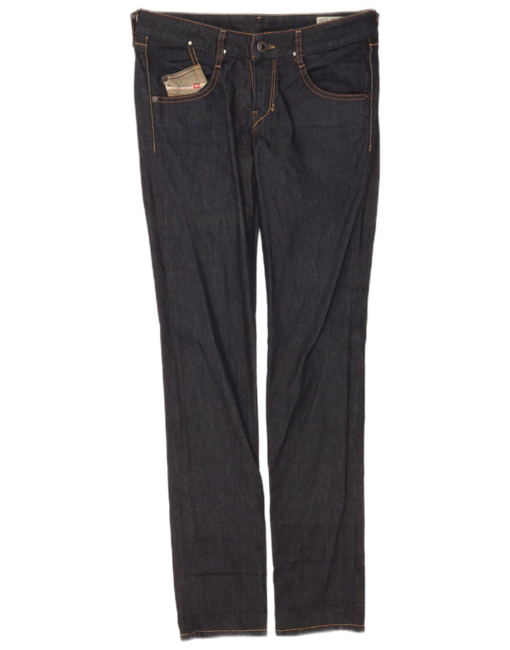Jeans slim elasticizzati da donna Diesel W27 L32 in cotone blu navy