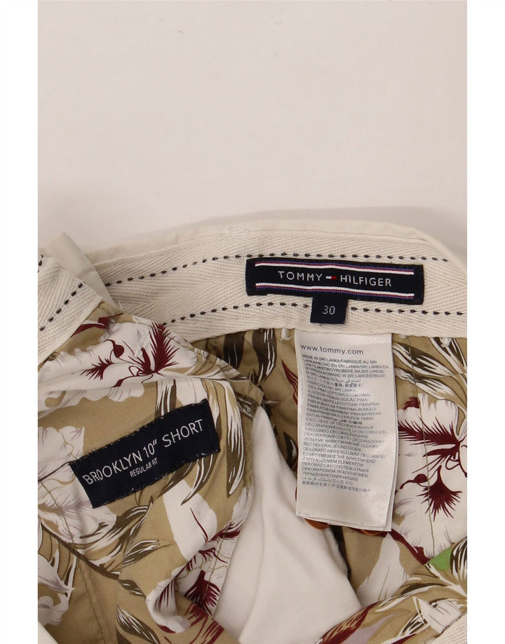 TOMMY HILFIGER Pantaloncini chino da uomo Brooklyn W30 cotone bianco medio