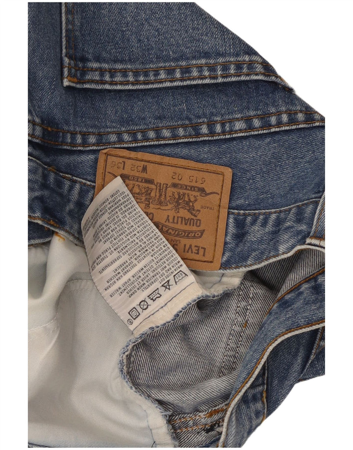 Pantaloncini di jeans da donna LEVI'S W32 grandi in cotone blu