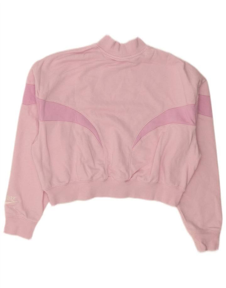 Felpa corta con grafica oversize da donna Nike UK 14 rosa medio