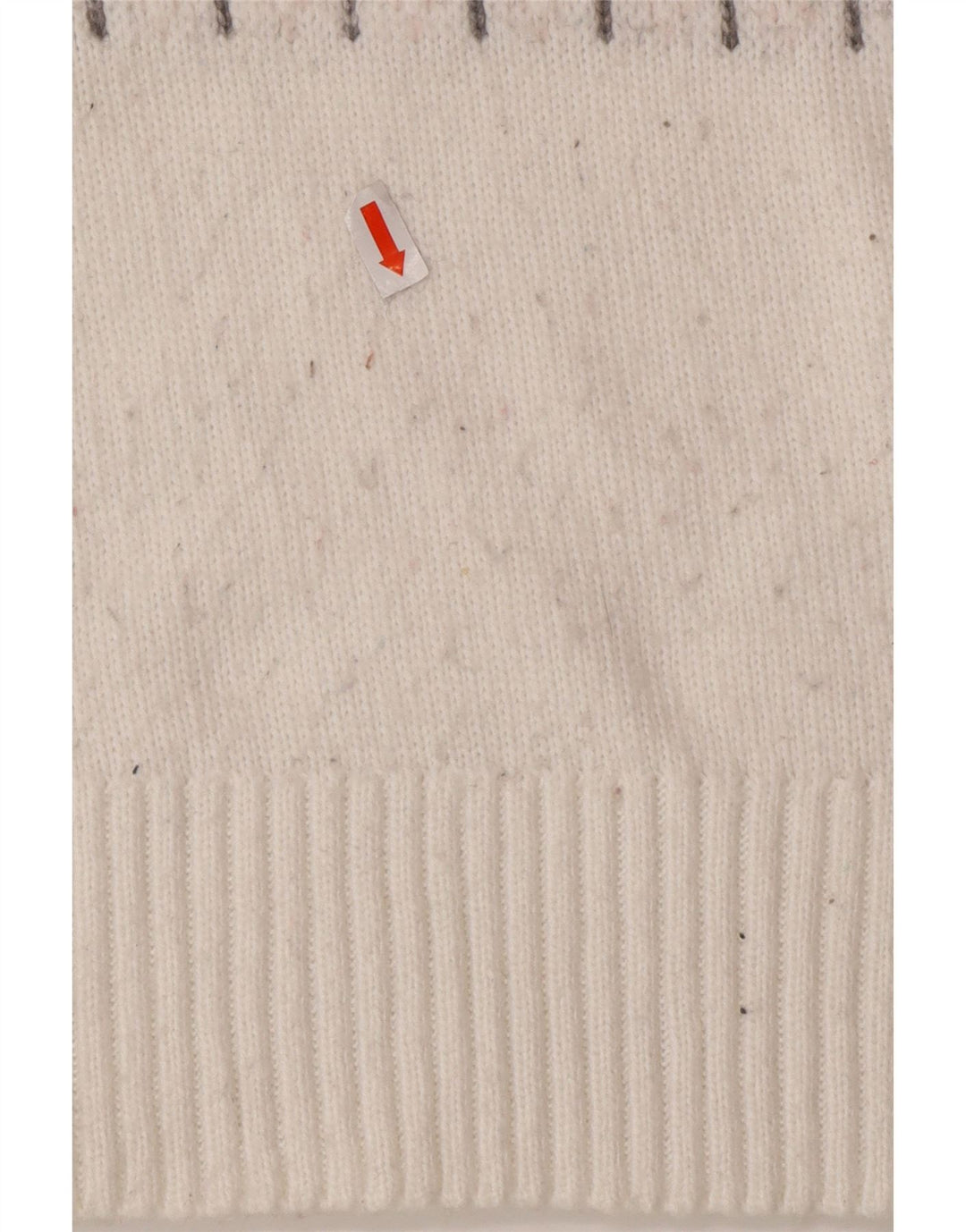 MARKS & SPENCER Womens Crew Neck Jumper Sweater UK 14 Medium White