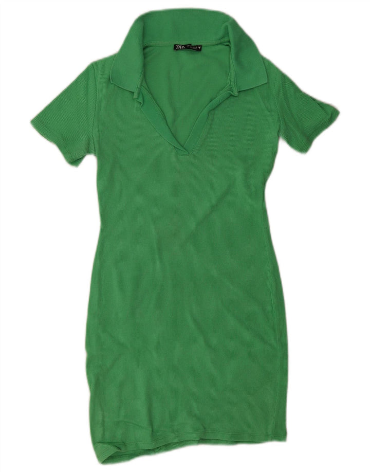 Abito polo da donna Zara UK 8 piccolo verde