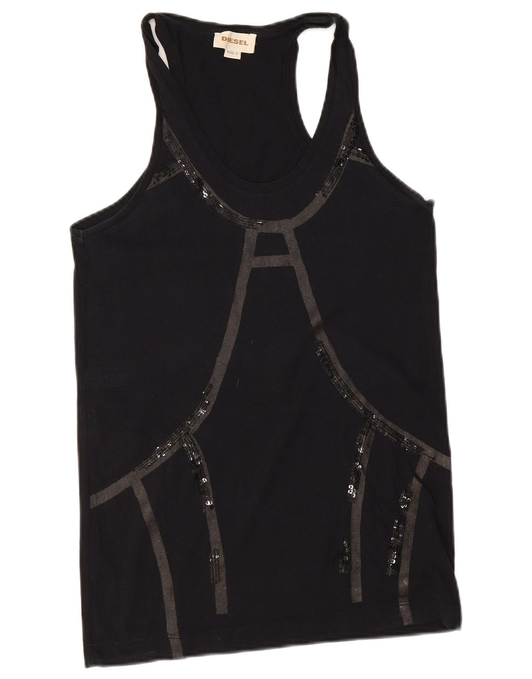 Canotta da donna Diesel UK 10 piccola nera