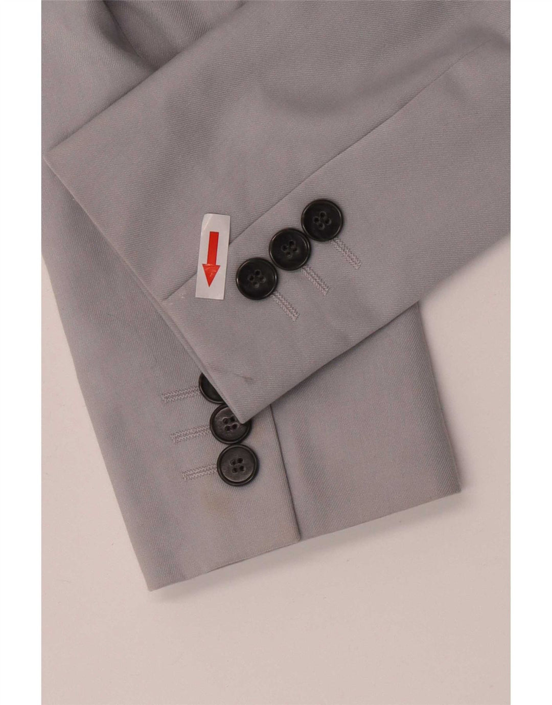 Giacca blazer da donna a 1 bottone Topshop UK 8 piccola poliestere grigio