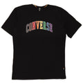 T-shirt grafica da uomo Converse Top in cotone nero medio