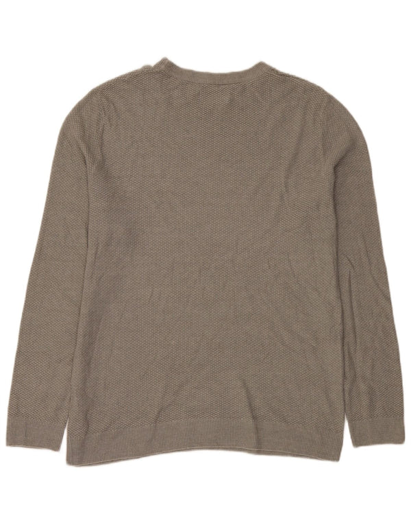 Jack & Jones Maglione da uomo con scollo a barca XL in cotone grigio