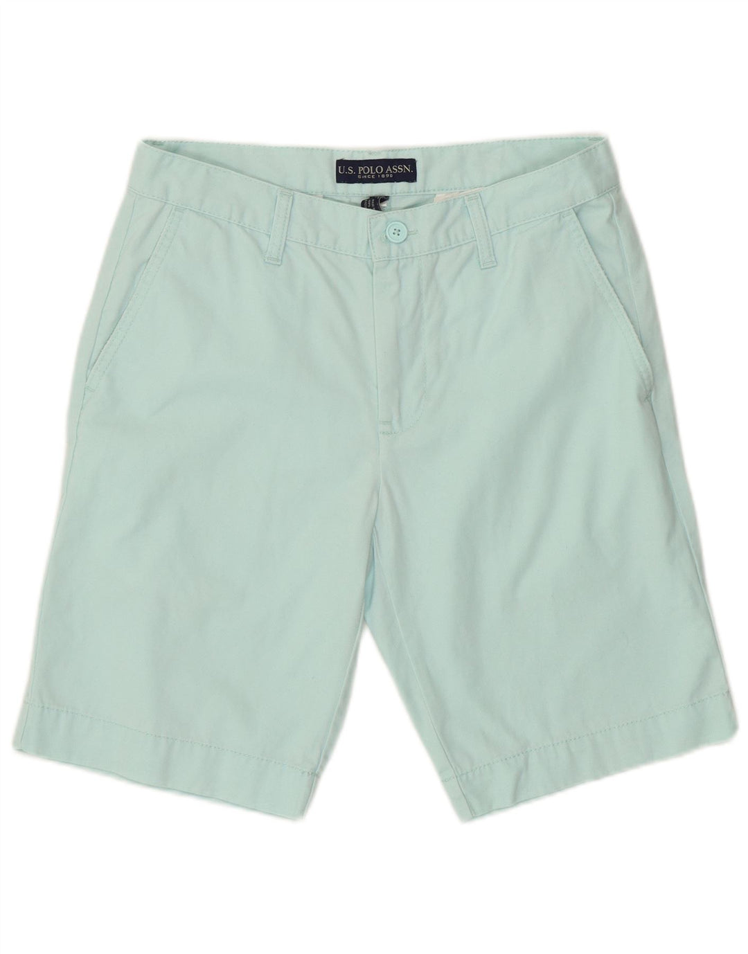 POLO ASSN. Pantaloncini chino da uomo W30 in cotone blu medio
