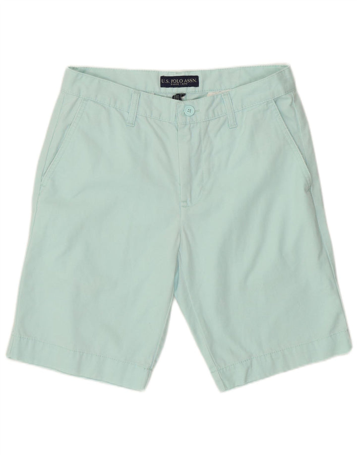 POLO ASSN. Pantaloncini chino da uomo W30 in cotone blu medio