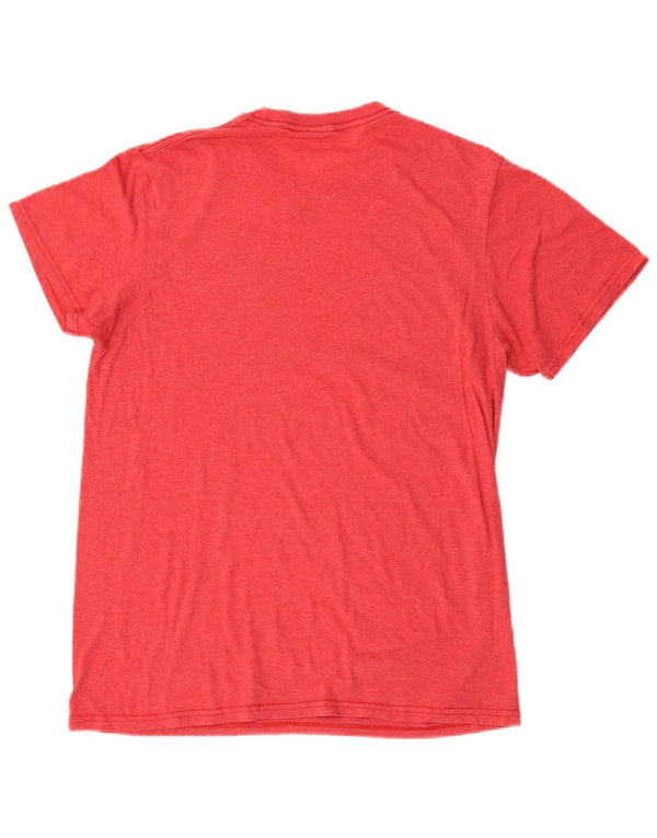 T-shirt grafica da uomo con vestibilità regolare Quiksilver, cotone rosso medio
