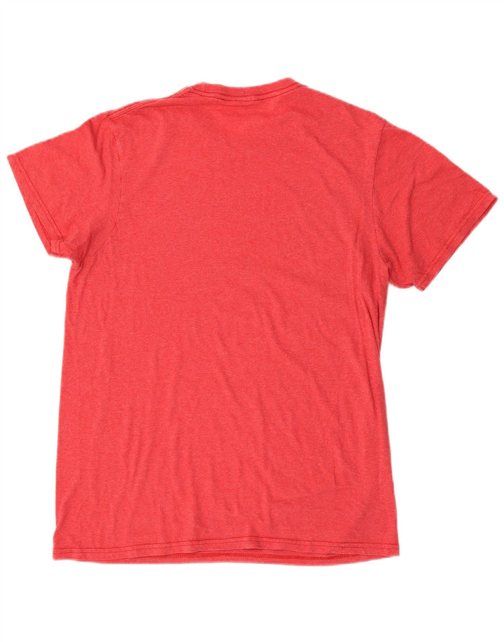 T-shirt grafica da uomo con vestibilità regolare Quiksilver, cotone rosso medio