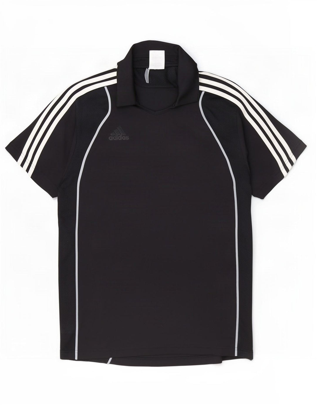 Polo Adidas Clima 365 da uomo grande in poliestere nero