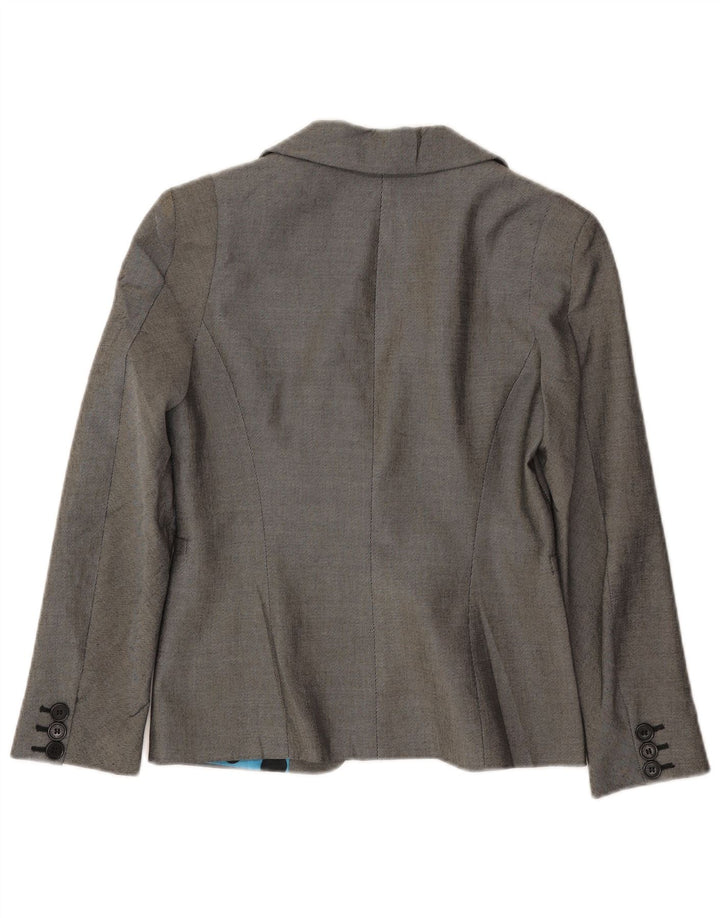 Giacca blazer a 1 bottone da donna Adele Fado IT 44 Lana grigio medio