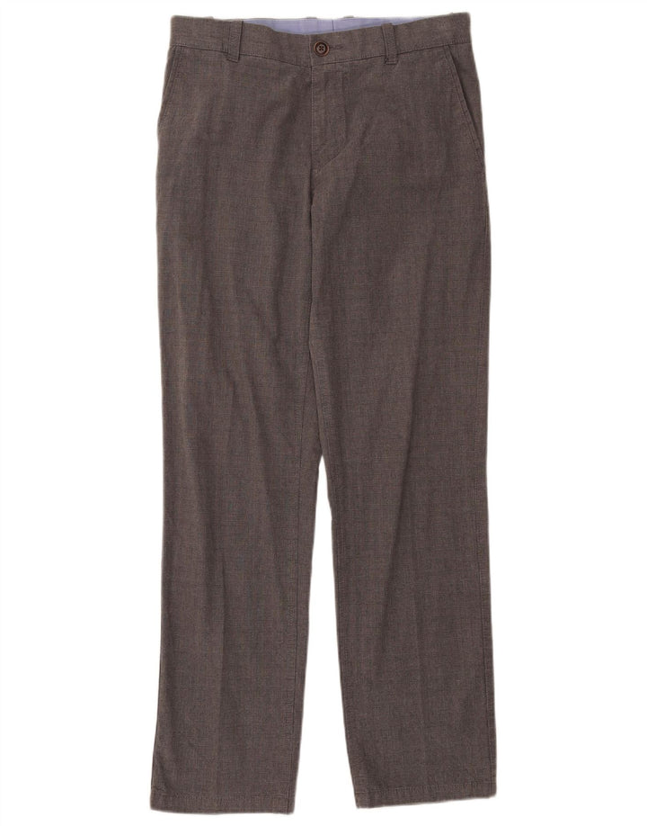 Pantaloni chino dritti da uomo Tommy Hilfiger W30 L30 in cotone grigio