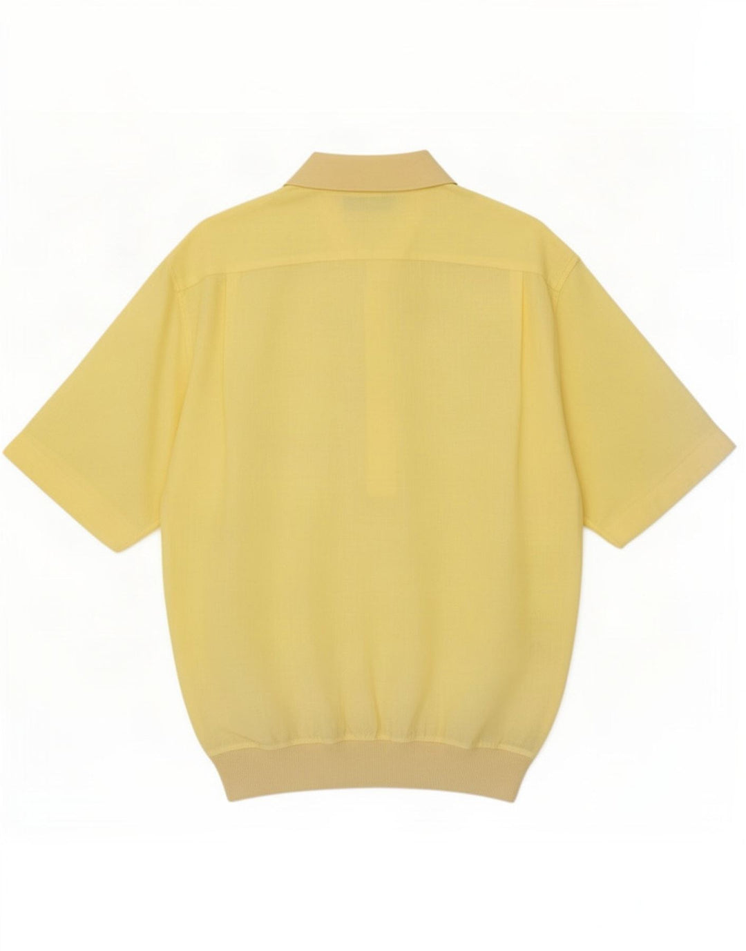 Maglia pullover a maniche corte da uomo Gran Sasso grande lino giallo
