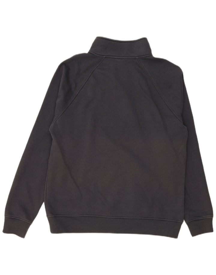 Felpa Champion da uomo con zip e collo, maglione XL, cotone grigio