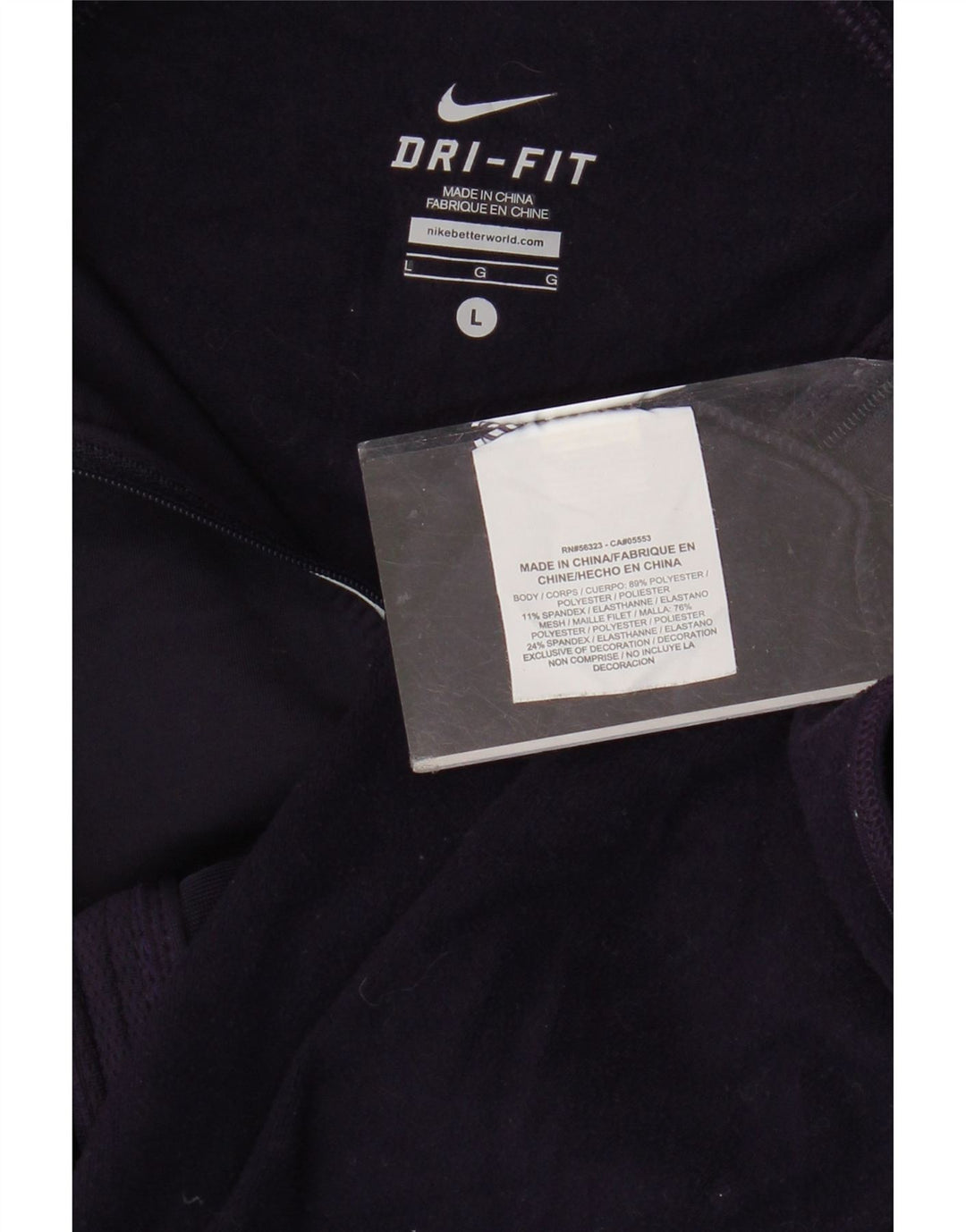 Giacca da tuta da donna NIKE Dri Fit Top Jacket UK 14 Large Viola Poliestere