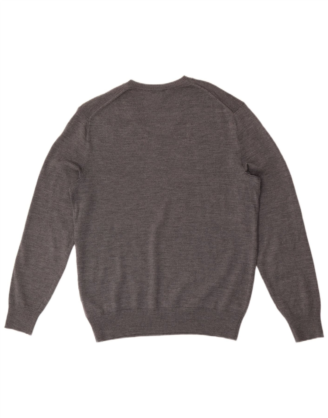 Gap Maglione da uomo con scollo a V in lana merino screziata grigio medio